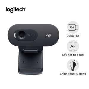 Webcam Logitech C270 720p HD - Góc cam 55 độ micro giảm ồn tự động chỉnh sáng cho Video Call chụp ảnh 3MB