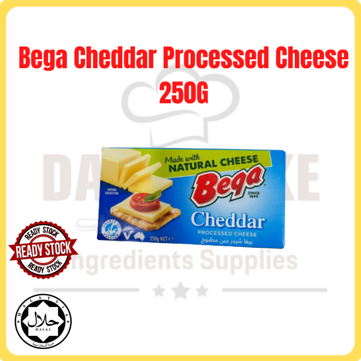 Bega Cheddar Processed Cheese Block 250G/Keju Diproses Bega Cheddar ...