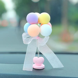 Hiasan mobil Aksesoris Interior Mobil Warna-warni Dekorasi interior mobil dekorasi balon yang lucu dan cantik