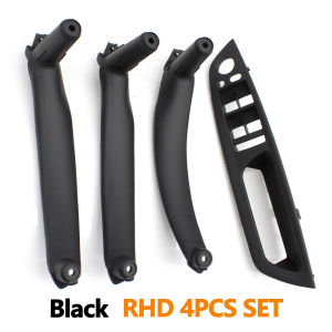 RHD High Quality 4PCS Set Interior Door Pull Handle Kit Replacement Parts For BMW X5 X6 E70 E71 2007-2013