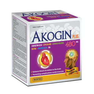Viên Uống Bổ Não Akogin Plus 480mg – Tăng Tuần Hoàn Não Giảm Đau Đầu Tăng Trí Nhớ - Hộp 100 viên