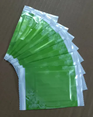 500 cái khăn lạnh khăn ướt mini màu xanh lá