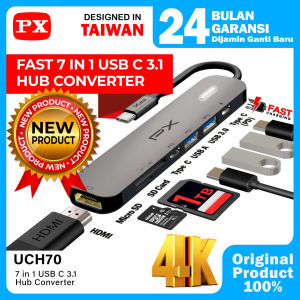 USB Type C 3.1 Hub Converter Adapter Macbook Laptop Asus Lenovo  Thunderbolt 3 to HDMI USB Micro SD/SD Card 7 in 1 PX UCH70