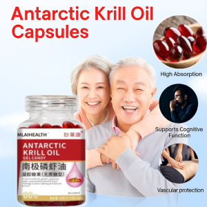 Antarctic Krill Oil Capsules Rich In Astaxanthin Promote Heart Brain Joint And Skin Health And Enhance Immunity Nutritional Supplement