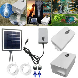 Portable 6V 2W Solar Oxygen Pump for Fish Tanks and Pool Aeration Easy Installation