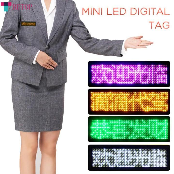 Mini Led Registration MINI LED ดิจิตอลแอพพ์บลูทูธโปรแกรมชาร์จเลื่อนชื่อข้อความป้าย | Lazada.co.th