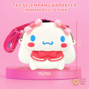 TAIYO Tas Selempang Karakter Sanrio Labubu Anak Wanita Sling Bag Silikon Lembut Fashion Aksesoris