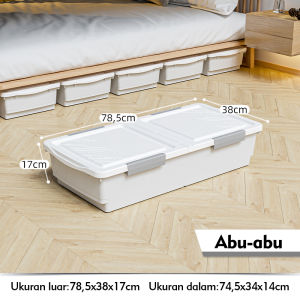 Trove Kotak penyimpanan pakaian berkapasitas besar/kotak penyimpanan tempat tidur/kotak penyimpanan barang transparan