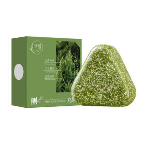 TikTok Bestseller Platycladus orientalis leaf Usman herbal hair-strengthening soap herbal soap for hair care and facial cleansing purely handmade soap