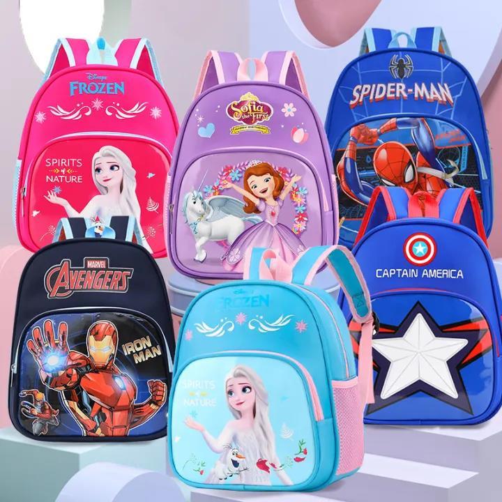 iBaby School Bag For Kids Girls Boys Elsa Spiderman Frozen Bag