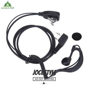 [Jocestyle Mall] 2 PIN Earpiece Headset PTT MIC Interphone Earphone Earpiece Walkie Talkie Headset with Microphone for Baofeng