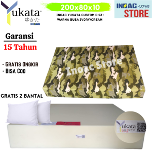 Kasur BUSA YUKATA CUSTOM D24 Tebal 10 cm Semua Ukuran Garansi 15 Tahun Murah Gratis Bantal 2 - Inoac Store