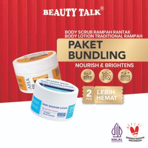 [Bundling Hemat - 2 Pcs] BEAUTY TALK AHA Collagen Lotion 100ML + Body Booster Lotion Niacinamide 10% Tranexamic Acid 2% - 100ML | Lotion Whitening & Anti Kusam | Mencerahkan Menghaluskan Meratakan Warna Kulit & Menutrisi Kulit
