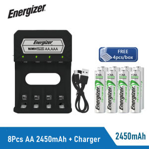 Energizer Type C Fast Charging  4-channel independent charging Charger + Energizer 1.2V AA/AAA NiMH Rechargeable Battery