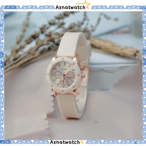 AXNAT Jam Tangan Quartz Strap PU Analog Chrono Casual Gaya Retro Wanita & Pria Ulzzang Watch Korean Fashion RM095
