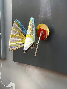 YFD 蝴蝶款卧室床头壁灯创意客厅后现代轻奢背景水晶壁灯