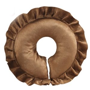 Soft flower massage pillow face cushion ergonomic beauty spa neck support breathable cover removable home travel