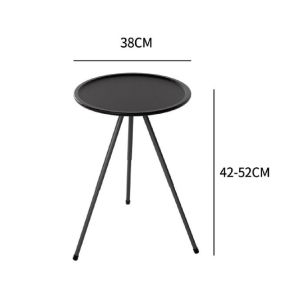 Outdoor portable table outdoor camping table aluminum alloy folding table portable liftable table adjustable height camping table outdoor small round table alloy steel picnic table portable camping round table waterproof storage camping essentials