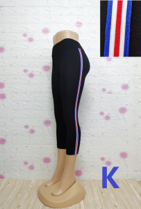 [2724] SELUAR LEGGING WANITA BERGARIS DI TEPI