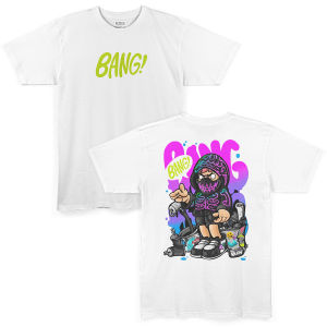 Kaos Pria Distro Motif BANG! Keren Hitam Dewasa Lengan Pendek Terlaris