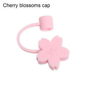 LUMINOU 1pcs Reusable Straw Tips Splash Proof Drinking Dust Cap Cup Accessories Silicone Straw Plug Cartoon Plugs Cover