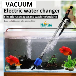 Vacuum Listrik Aquarium Sand Gravel Pembersih Penyedot Air Aquarium
