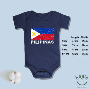 Haginbaby Philippine Flag Fshion Baby Onesie Cotton Romper Independence Day Baby Bodysuits