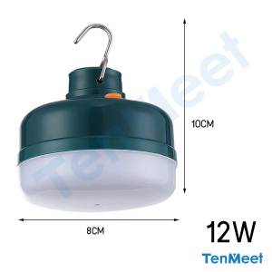 หลอดไฟพกพา LED ไฟฉุกเฉินกระพริบ หลอดไฟไร้สาย แคมป์ปิ้ง เดินป่า แบตเตอรี่ในตัว ชาร์จไฟบ้านได้