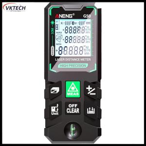 【Vktech】Lasers Distance Meter High Precision 30 Set of Data Storage Electronic Ruler Autonomous Calibration Multi-function Tool【1-3 days Delivery】