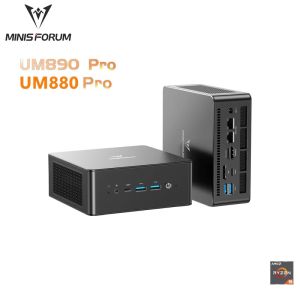 คอมพิวเตอร์ mini-PC Minisforum UM880/890 Pro R7-8845HS/R9-8945HS Zen 4 Ryzen  AI  OCulnk Performance
