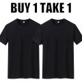 2024 men- Shirt Loose Couples Shirts Cotton T-shirt Crew Neck Black Plain Casual Womenswear. 