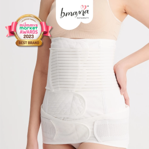 Bmama Maternity Postpartum Belly Binder Abdominal Binder Pelvic Belt Backbone Support Abdomen Protect Cotton Material C-Section Recovery Tummy Waist