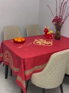 【Ship in 24H】桌布 tablecloth圆桌桌布防水防油防烫免洗桌垫轻奢高级感椭圆形餐桌布家用桌面垫 现货 热卖 Ready Stock9.6