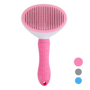 [Ready Stock] Pet Hair Removal Comb Pet Hair Auto Comb Hair Fur Removal Pet Comb Cat Massage Comb Dog Comb Cat Grooming Comb Dog Grooming Sikat Kucing Anjing 宠物梳子 狗梳子 猫梳子