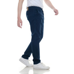 Zwk Label Celana Chino Panjang Pria Slim Fit Chinos Twill Cream