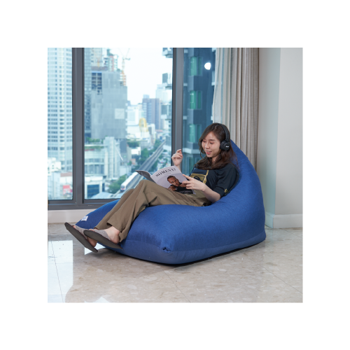 บีนแบค บีนแบ็ก beanbag bean bag บีนแบคสามเหลี่ยมหนัง[Beanbag bean bag บีนแบ็ก บีนแบ็ค เบาะนั่ง โซฟาเม็ดโฟม โซฟาญี่ปุ่น มูจิ muji