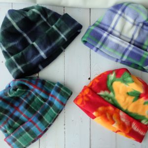 หมวกผ้าสำลีลายสก็อต หมวกราคาถูกเนื้อผ้านุ่ม