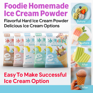 Hard Ice Cream Mix Various Flavors Of Homemade Ice Cream Mix Home DIY Frozen Desserts Easy To Make Ice Cream Mix硬质雪糕粉自制冰淇淋粉
