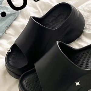 [Free Shipping] 9.0Cmeva WomenS Slippers 2025 New Summer Outdoor Height-Increasing Anti-Slip Home Beach Sandals