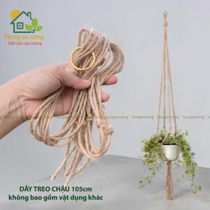 Dây treo chậu cây macrame 105cm | dây treo chậu handmade trang trí ban công sân vườn