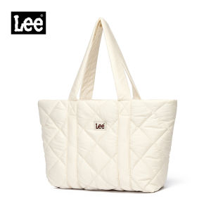LEE Black Puffy Tote Bag Women for college Large Capacity Laptop Big Shoulder Bag elegant with internal zipper gentle woman tote bags For Office Lady girls