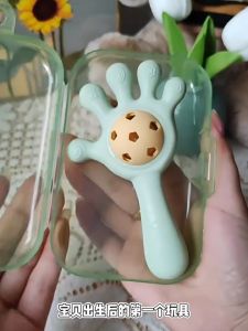 Baby Hand Rattle Chewable Teether 0-1 Year Old Baby Puzzle Grasp Training Baby Soothing Baby Toys
