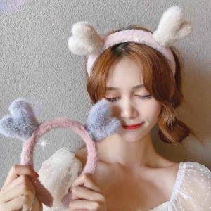 Teady Stock Fashion Ins Antlers Plush Headband Simple Facial Hair Accessories时尚网红鹿角毛绒发箍甜美可爱头箍简约发饰头饰