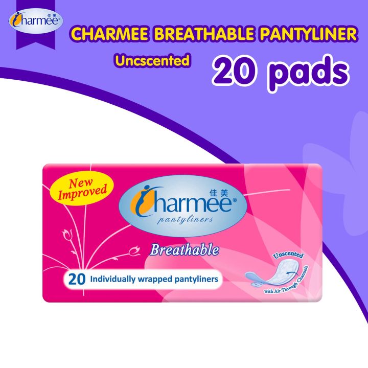 CHARMEE PANTY LINER BREATHABLE UNSCENTED 8 PADS – Shoppe24ph