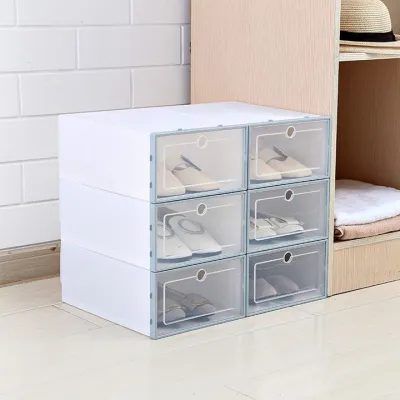 Hộp Đựng Giày Dép Nắp Nhựa Lắp Ghép Trong Suốt Size Lớn