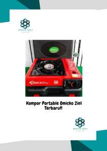 Kompor Portable Omicko 2in1 Terbaru!!