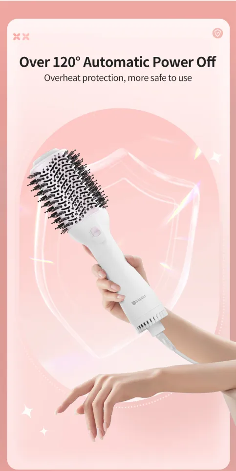 Simplus Hot Air Brush Hair Brush Blower Hair DryerHair Straightener/Curler  in1 Multi Hair Styling