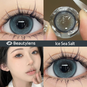 BEAUTYLENS Ice Sea Salt minus(-0.50s/d-8.00）Softlens Lensa Berwarna Lensa mata Ukuran 14.5mm