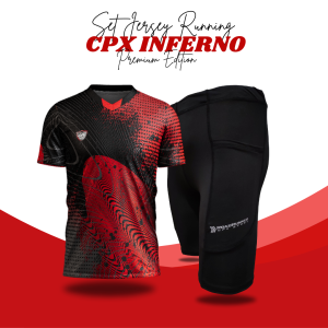 Set Kaos Jersey Olahraga Lari Futsal Badminton Celana Legging Running Pants Pendek Pria