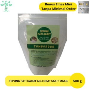 Tepung Pati Garut Tomborogo 500 gram Asli / Tepung pati garut asli 1kg Tepung pati garut organik